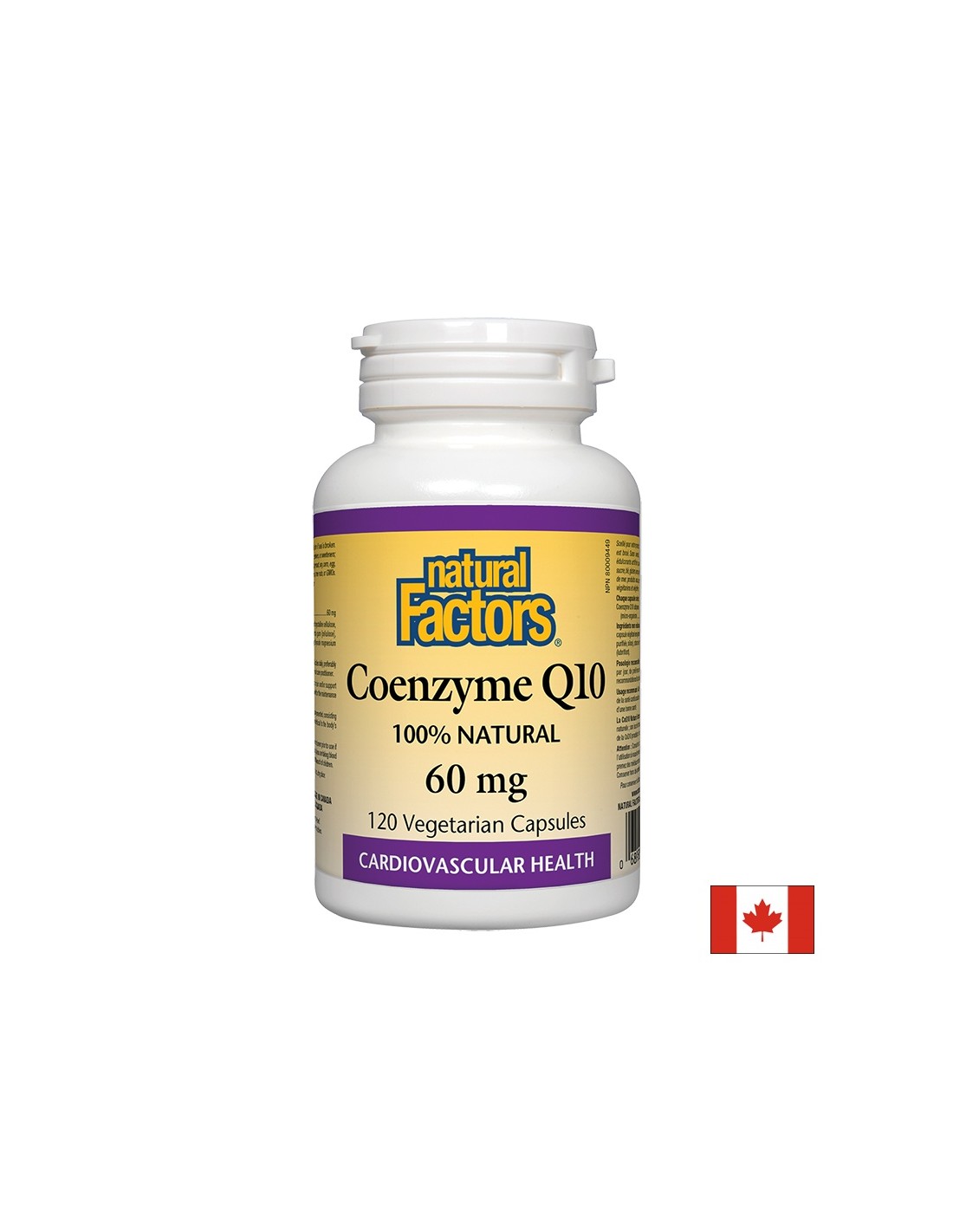Συνένζυμο Q10/ Συνένζυμο Q10 60 mg x 120 κάψουλες <tc>Natural Factors</tc>