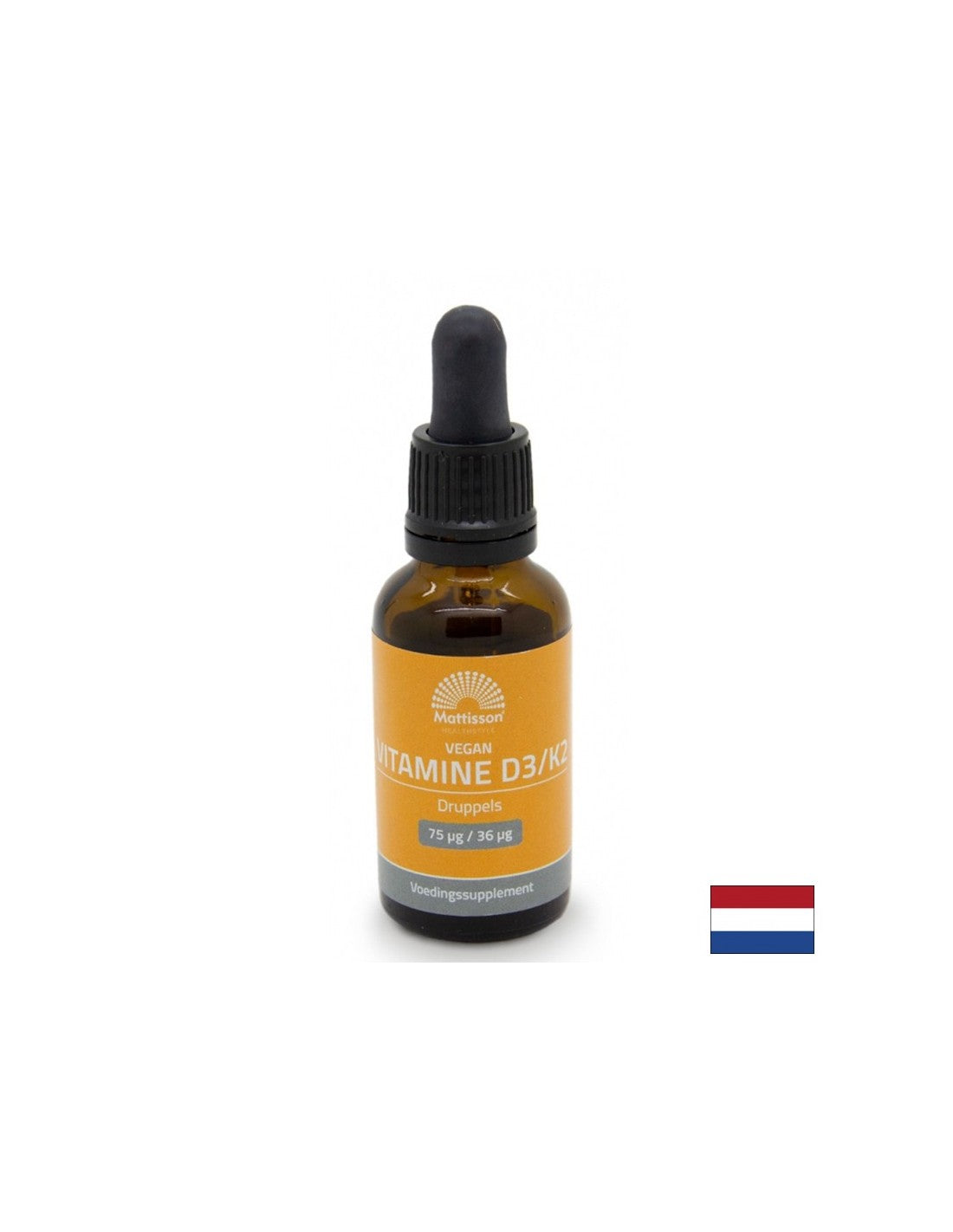 Οστά και αρθρώσεις - βιταμίνη D3 (300 IU) + K2 (3,6 μg) Vegan, 25 ml σταγόνες