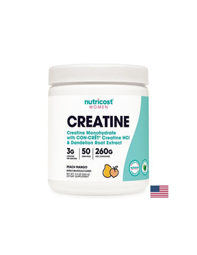 Creatine (women's formula with folic acid, dandelion, bearberry and cranberry), 260 g powder, mango flavoured - Nutra Best Europe