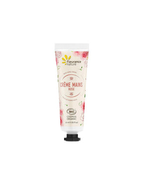 Hand cream with Damascena rose floral water, Shea butter and Aloe Vera, 30 ml Fleurance Nature - Nutra Best Europe