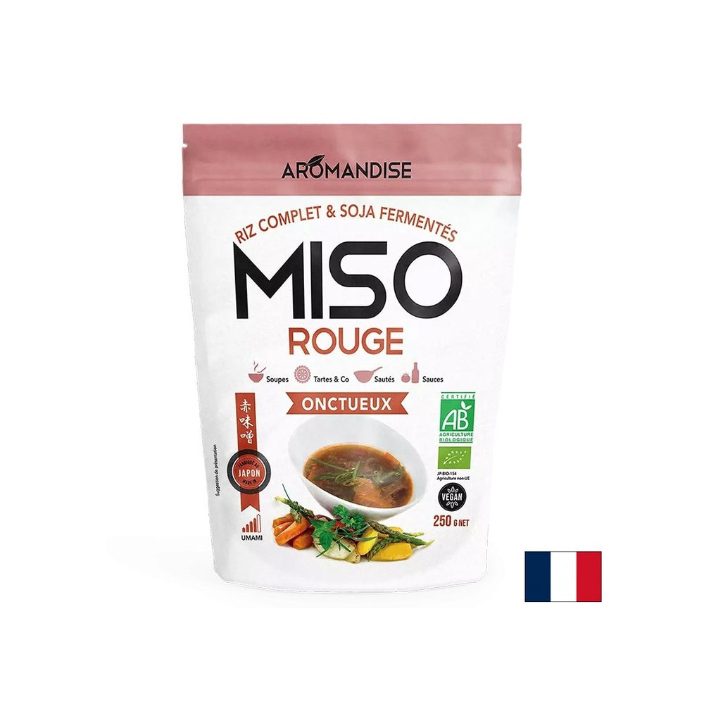 Κρεμώδες κόκκινο miso με ισχυρή γεύση umami - για τη δημιουργία σούπων, πιάτων, ζωμών, σάλτσες, 250 g
