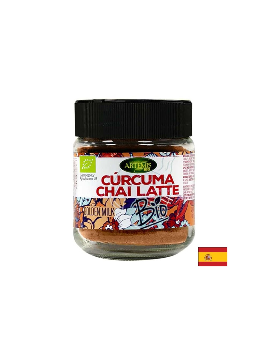 Για τα ποτά αρωματισμού - Herbal Mix Curcuma Chai Latte - με κουρκούμη, κάρδαμο και άλλα βιολογικά μπαχαρικά, 60 g, σκόνη