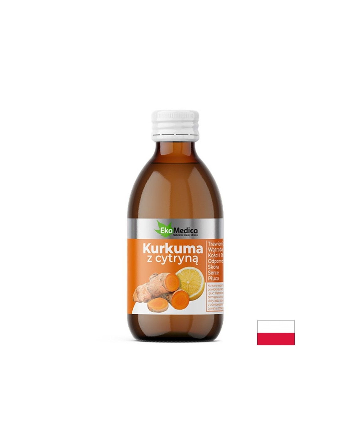 Κουρκούμη + χυμό λεμονιού, 250 ml ekamedica