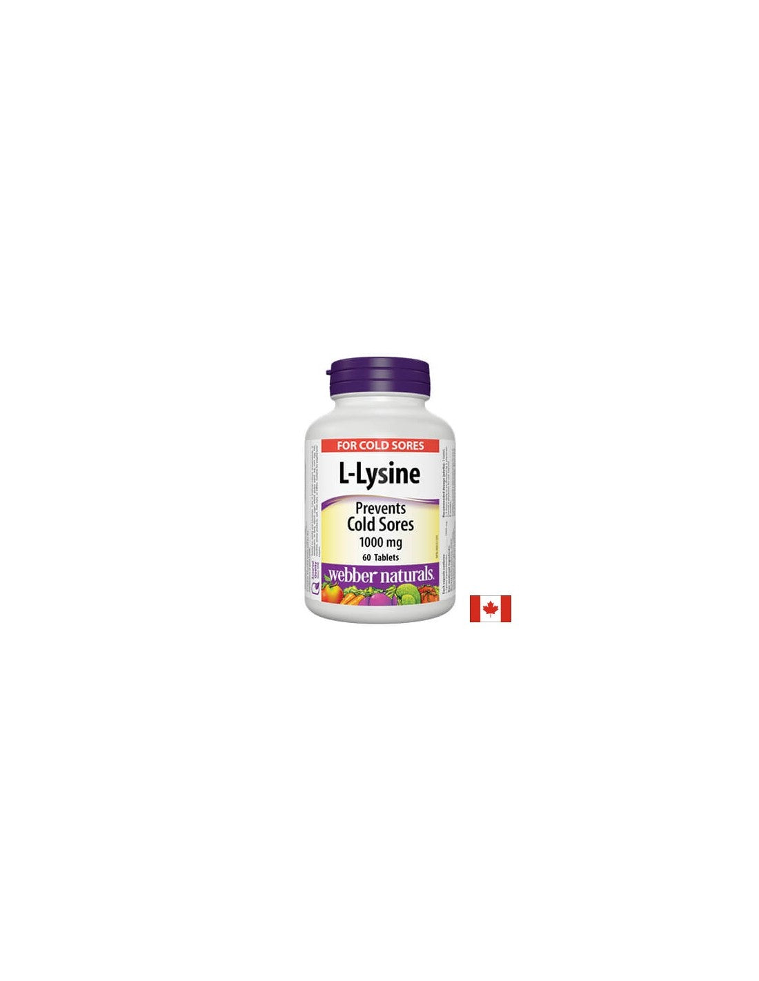 L-Λυσίνη/ L-Λυσίνη 1000 mg x 60 δισκία <tc>Webber Naturals</tc>