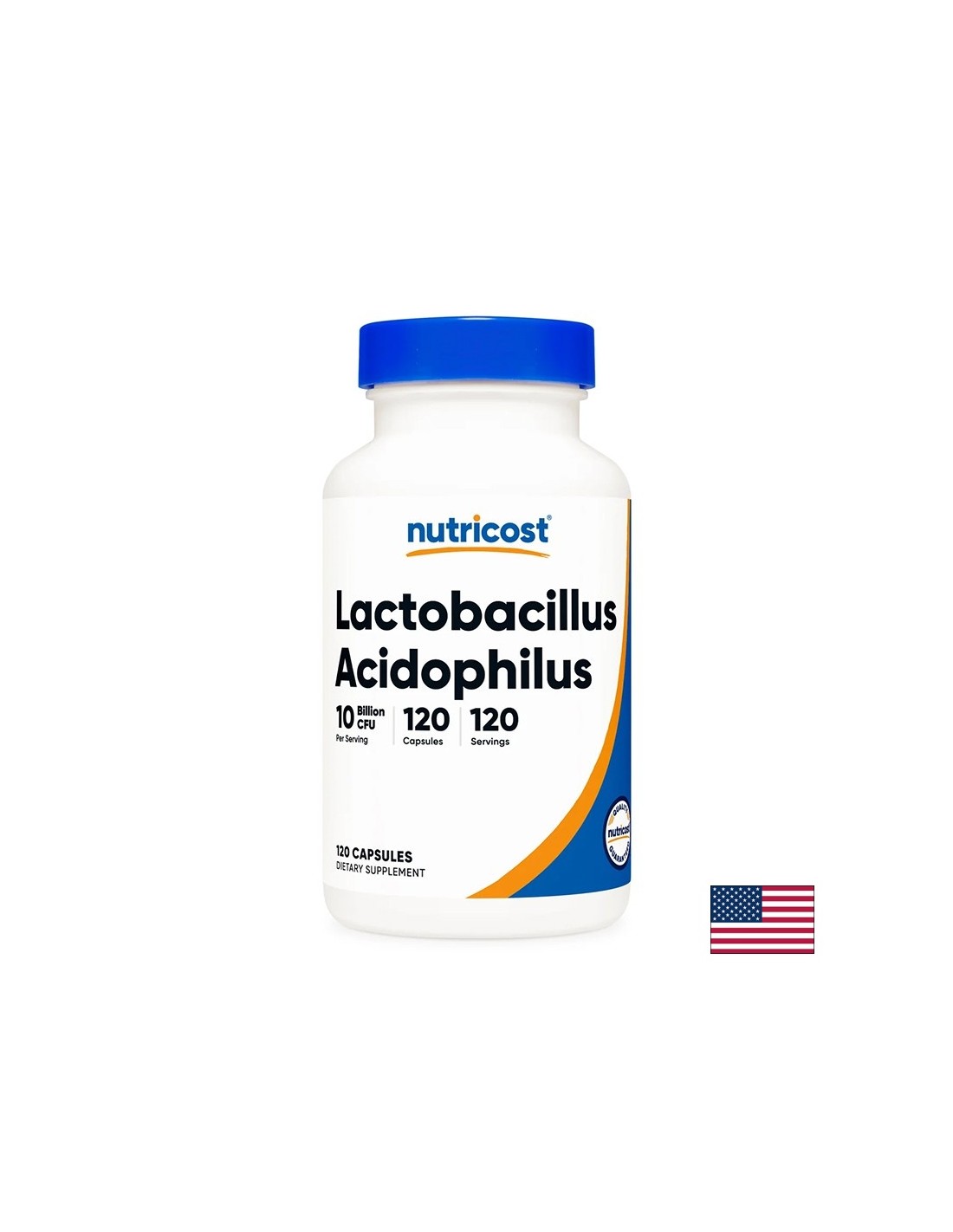 Lactobacillus acidophilus 10 δισεκατομμύρια ενεργά προβιοτικά - εντερική ισορροπία και προστασία προβιοτικών, 120 κάψουλες