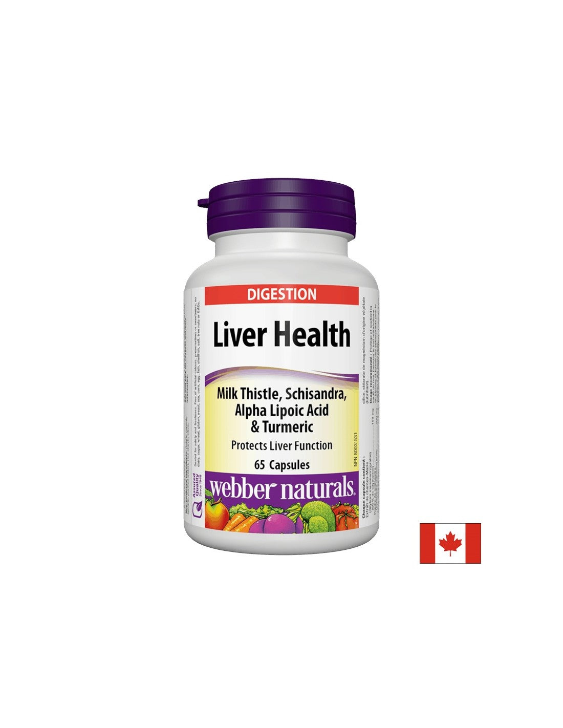 Υγεία του Ήπατος x 65 κάψουλες <tc>Webber Naturals</tc>