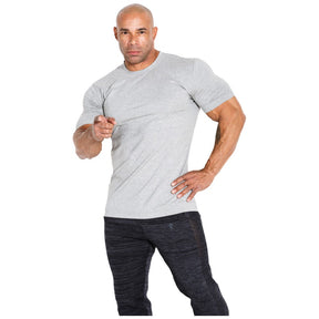 Men's T-shirt with short sleeves / T-shirt 03 LM Classic - Light Grey - Nutra Best Europe