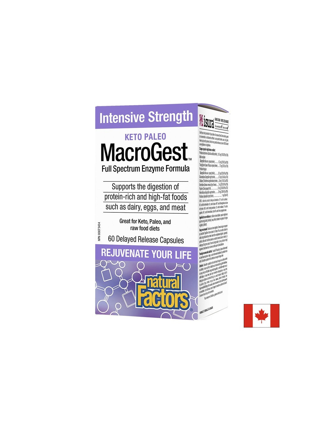 MacroGest™ Keto Paleo - Πεπτικά Ένζυμα x 60 <tc>Natural Factors</tc> μι<tc>XTEND</tc>Κάψουλες απελευθέρωσης ed