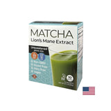 Matcha με το εκχύλισμα Lion's Mane - Super Focus - Ενίσχυση ενέργειας και συγκέντρωση - Άμεσο ποτό, 10 σακουλάκια