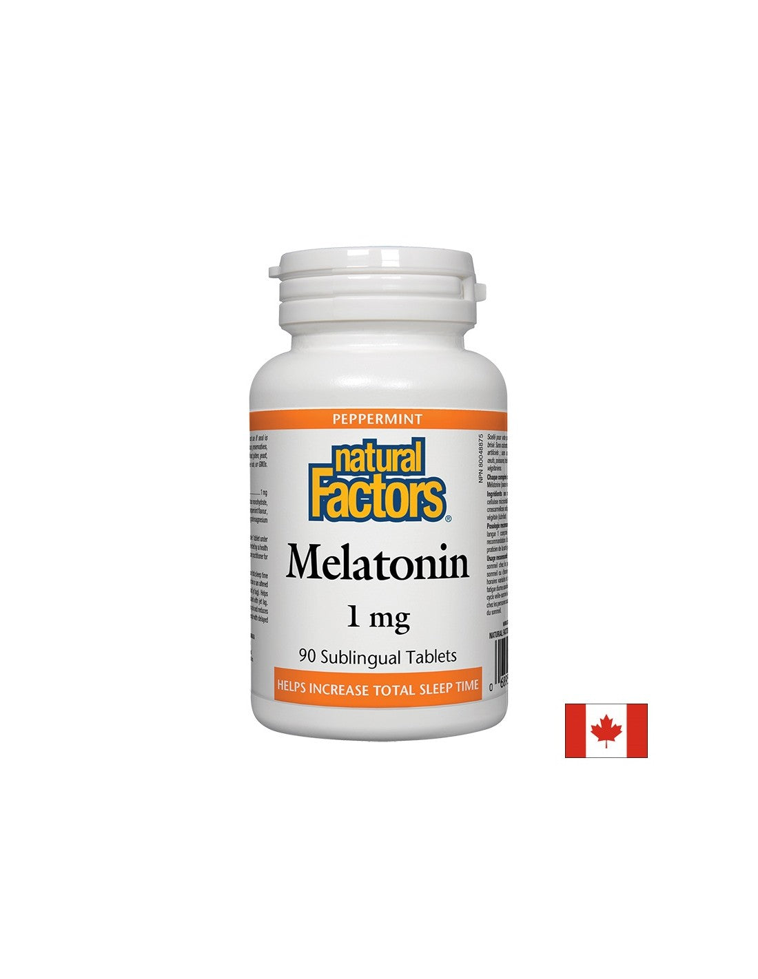 Μελατονίνη 1 mg x 90 υπογλώσσια δισκία <tc>Natural Factors</tc>