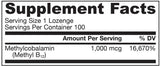 METHYL B -12 1000 MCG - 100 υπογλώσσια δισκία