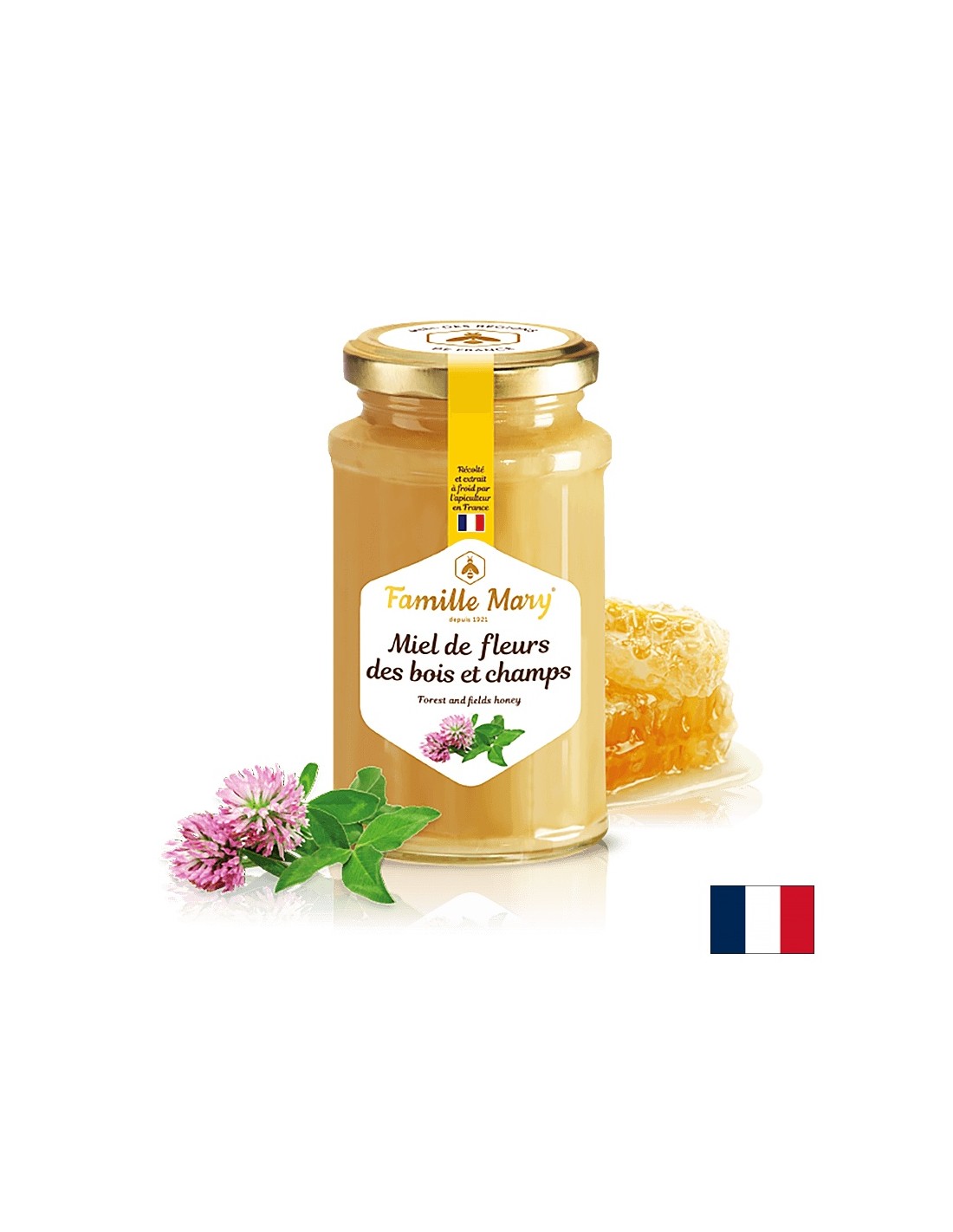 Miel de Fleurs Des Bois et Champs /Μέλι μπουκέτο πεδίου και δασικών λουλουδιών και βότανα, 360 g Famille Mary