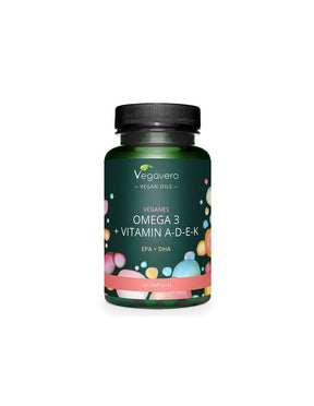 Brain, vision and heart function - Omega-3 + Vitamin A, D3, E, K, 60 capsules - Nutra Best Europe