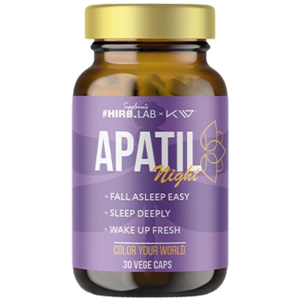 Apatil Night | Με L -Theanine, Valerian και Flower Passion - 30 κάψουλες
