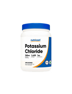 Muscular and cardiovascular system - Potassium chloride x 1 kg powder - Nutra Best Europe