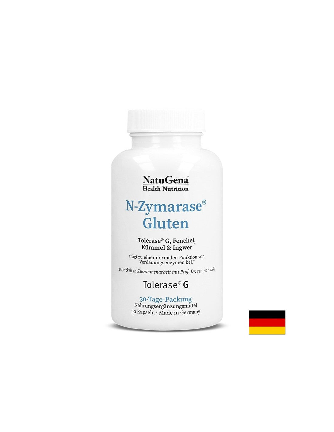 N-zymarase® γλουτένη (σύμπλεγμα ενζύμου για δυσανεξία στη γλουτένη), 90 κάψουλες