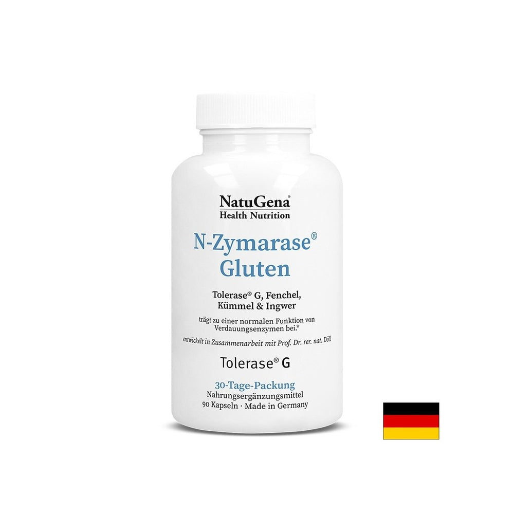 N-zymarase® γλουτένη (σύμπλεγμα ενζύμου για δυσανεξία στη γλουτένη), 90 κάψουλες