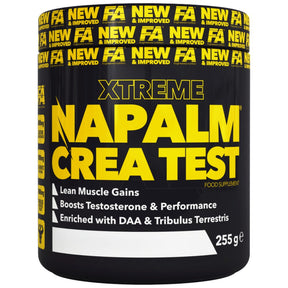 Napalm Crea Test | with DAA & Tribulus - 255 grams - Nutra Best Europe