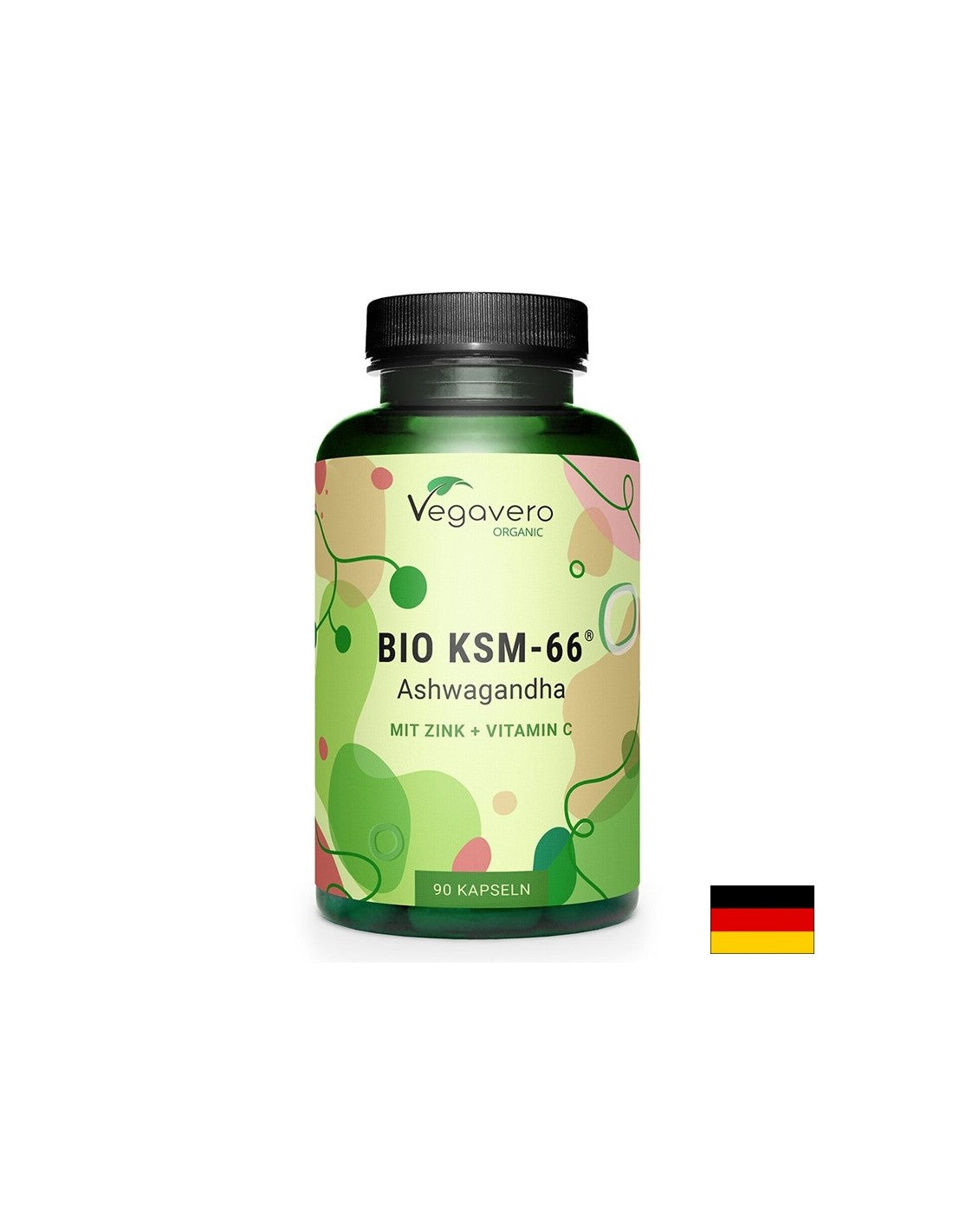 Νευρικό σύστημα - Bio KSM -66 Ashwagandha + ψευδάργυρος και βιταμίνη C, 90 κάψουλες