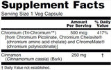 Τρι -Χρωμίου 500 mcg + κανέλα - 90 κάψουλες
