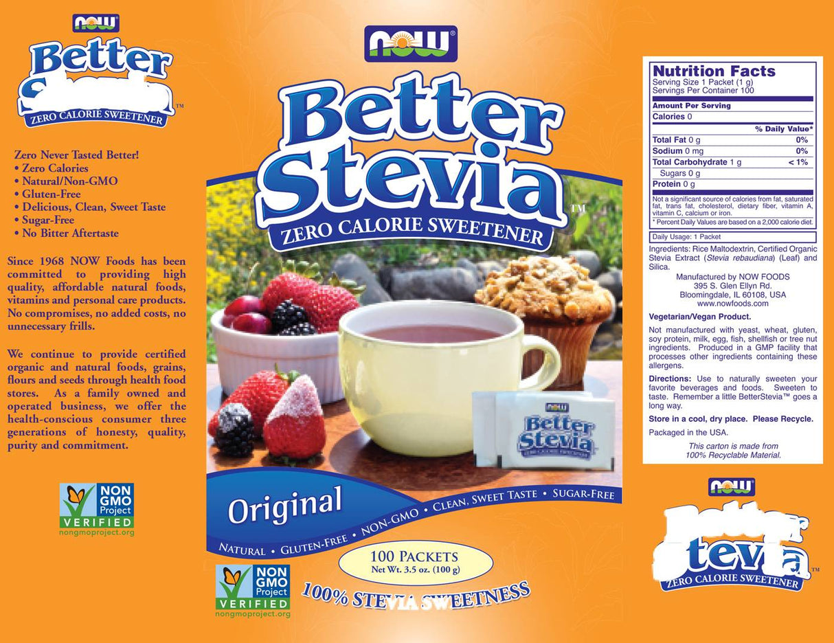 Καλύτερα πρωτότυπα πακέτα Stevia® - 100 πακέτα