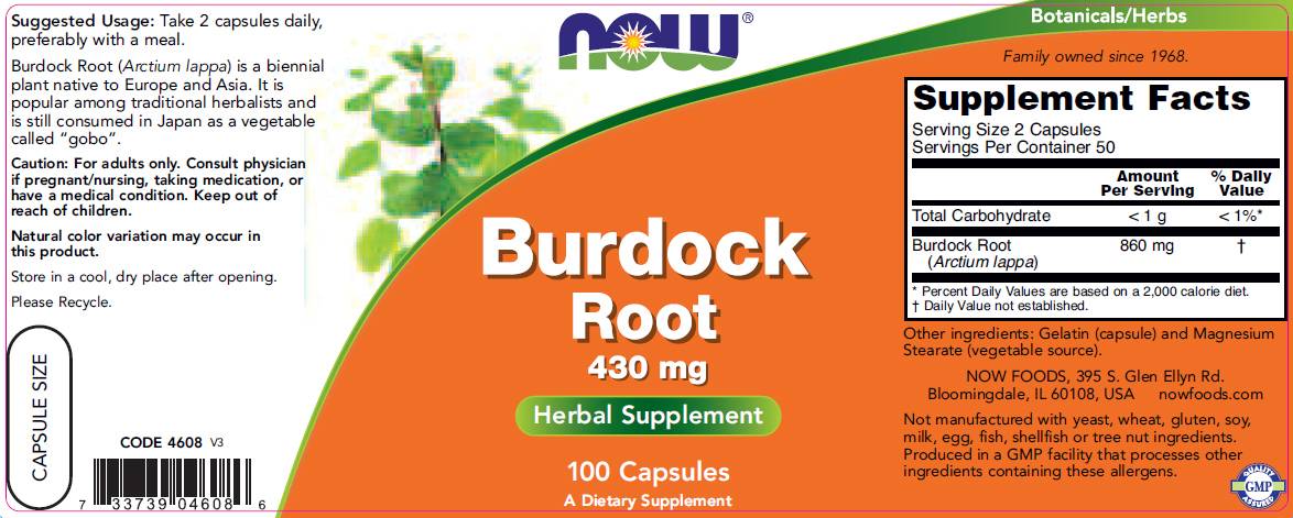 Burdock Root 430 mg - 100 κάψουλες