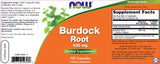 Burdock Root 430 mg - 100 κάψουλες