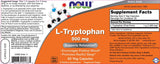 Tryptophan 500 mg - 60 κάψουλες
