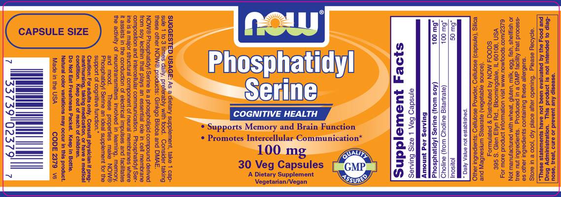 Φωσφατιδυλ σερίνη 100 mg - 30 κάψουλες