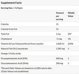 Ultra Omega 3-D με κάψουλες γέλης βιταμίνης D-3-90