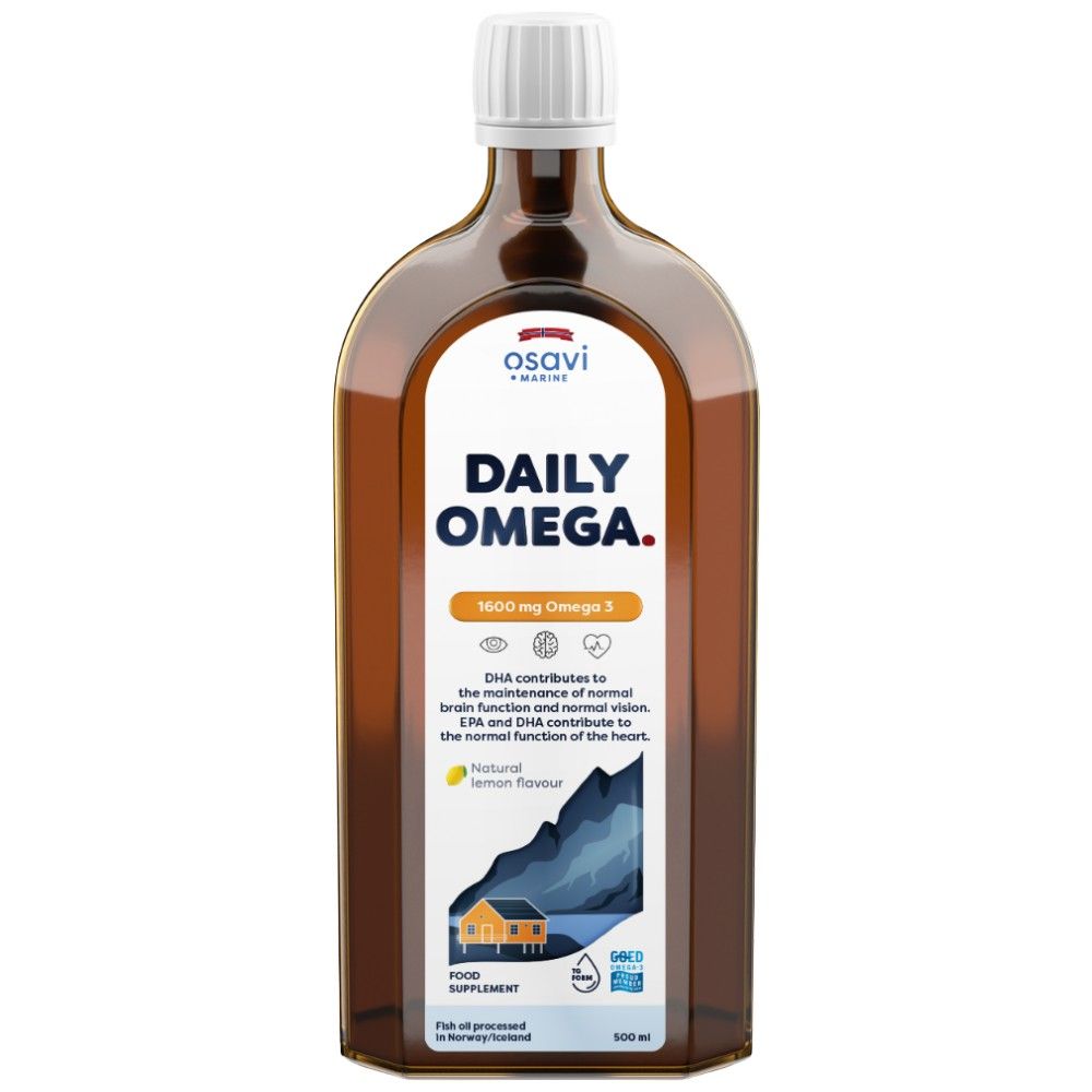 Ημερήσιο Omega Liquid | Φυσικό λεμόνι αρωματισμένο - 500 mL