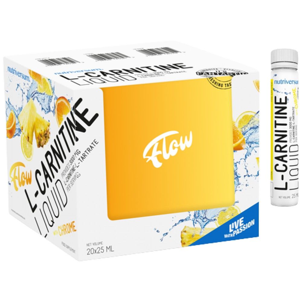L-Carnitine Liquid Shot 3000 | με χρωμίου - 20 x 25 mL