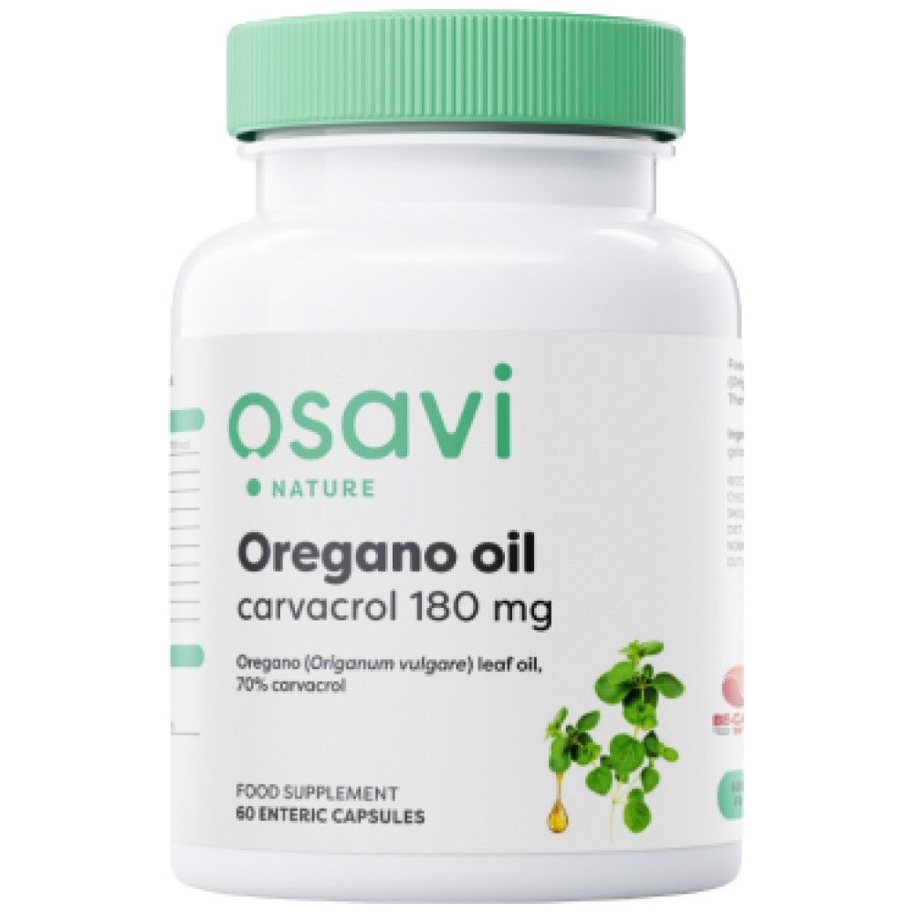 Oregano Oil 257 mg | 70% Carvacrol - 60 κάψουλες