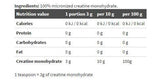 Σκόνη Creatine Mono Creapure - 1000 γραμμάρια