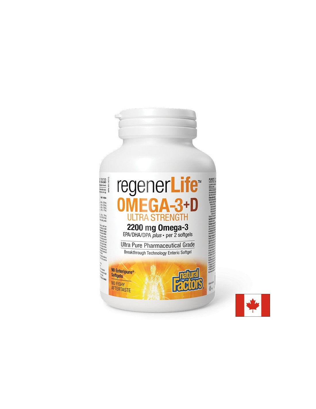 Regenerlife ™ Omega -3+D Ultra δύναμη - 90 dragees