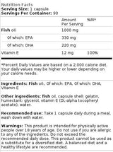 Omega 3 Strong - 90 κάψουλες πηκτής