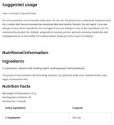 Tryptophan 300 mg/vege 90 κάψουλες