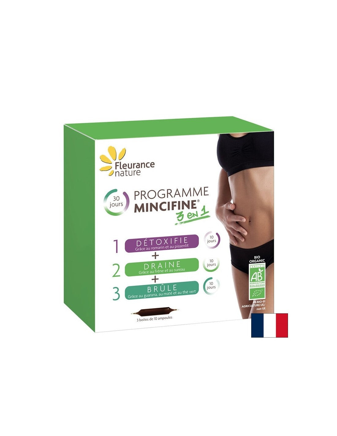 Mincifine 3 σε 1 Πρόγραμμα απώλειας βάρους, Bio, 30 ampoules