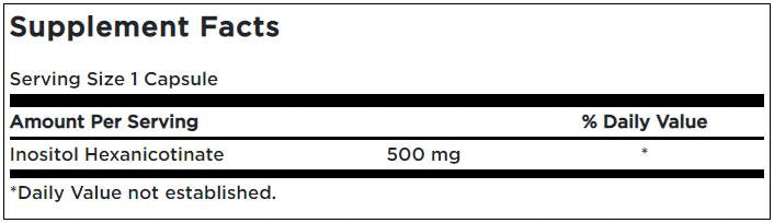 Flush Free Niacin 500 mg - 240 κάψουλες