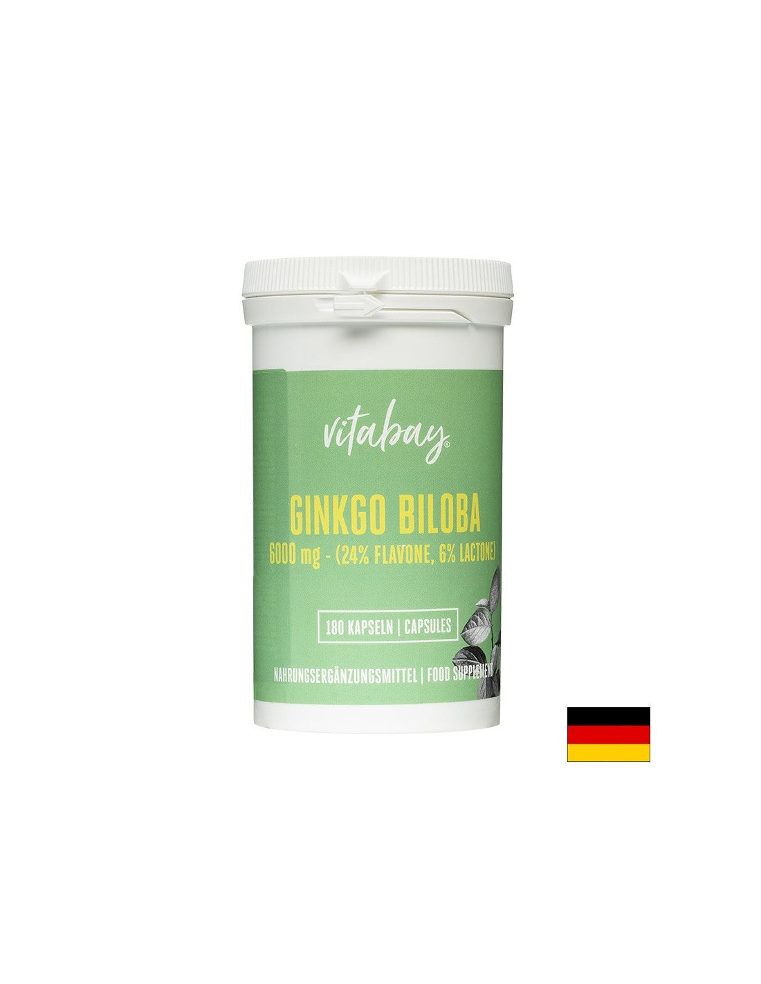 Μνήμη και συγκέντρωση - Ginkgo Biloba, 6000 mg x 180 κάψουλες