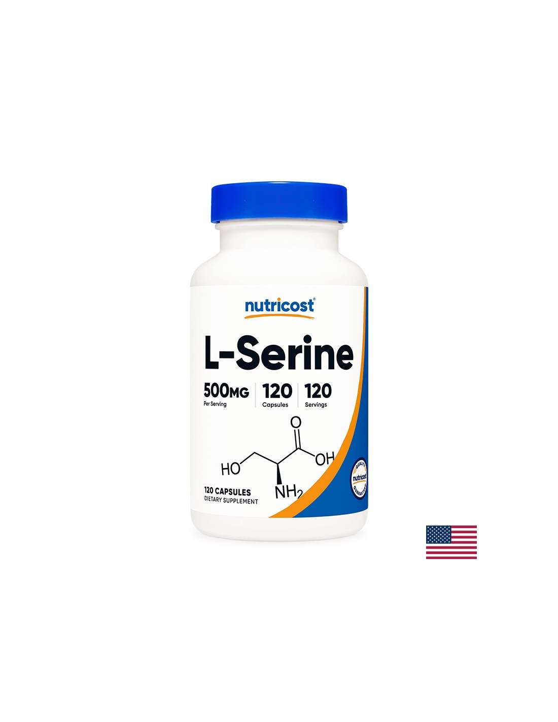 Μνήμη και συγκέντρωση - L-Σερίνη, 500 mg/120 κάψουλες <tc>Nutricost</tc>