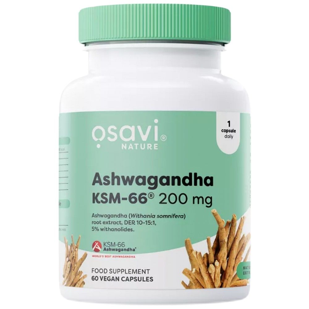 Ashwagandha KSM -66® 200 mg - 60 κάψουλες