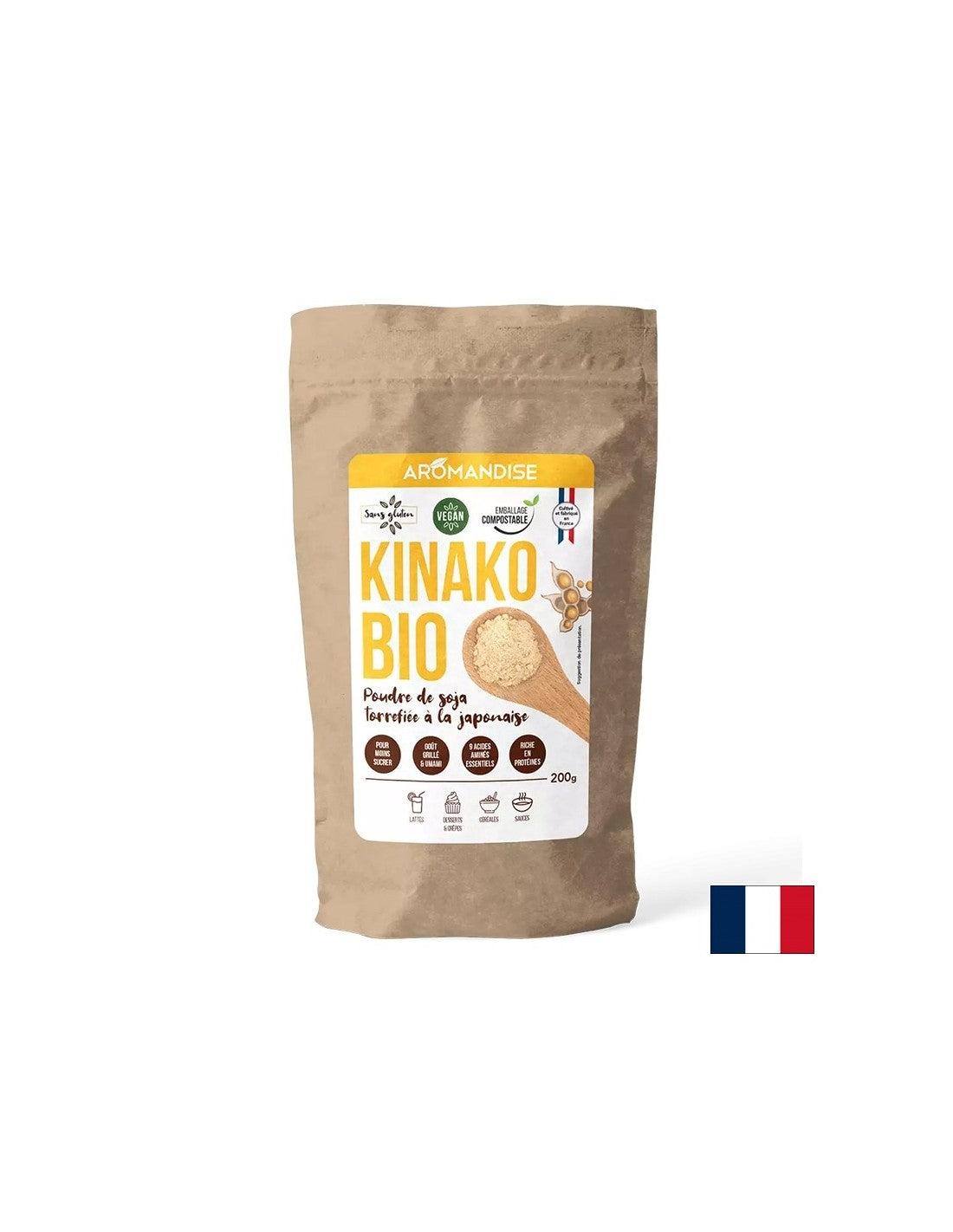 Ψητό σόγια kinako, 200 g σκόνης