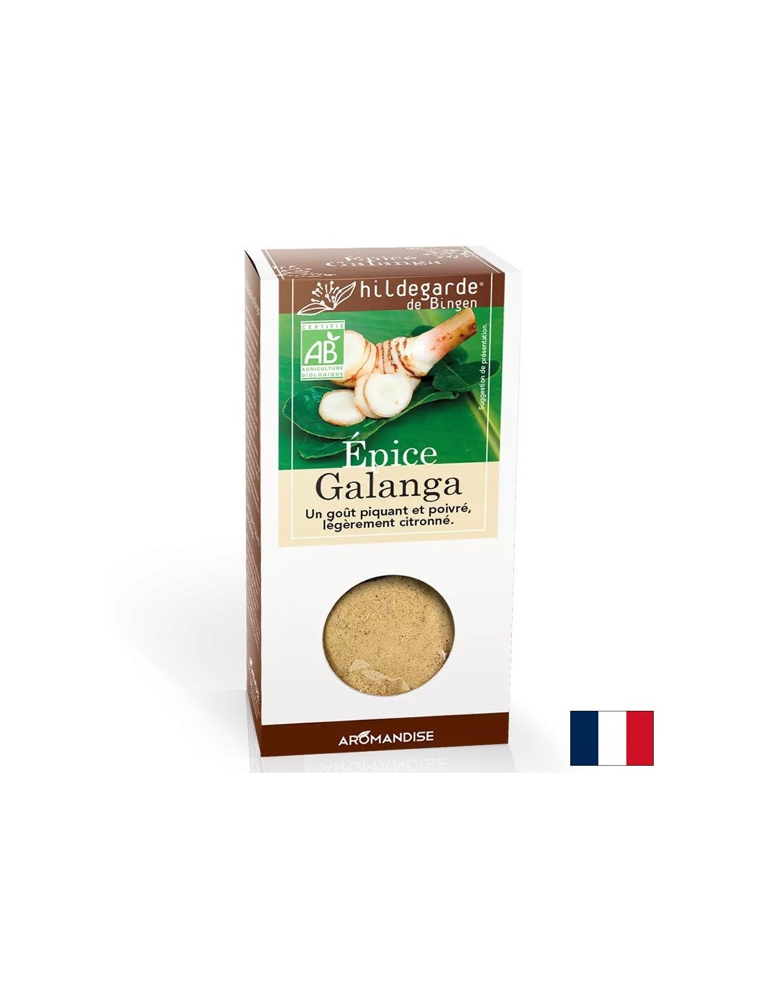 Galangal (ρίζα) - Ασιατικό μπαχαρικό - για πιάτα πουλερικών και θαλασσινών καρυκευμάτων, 35 g, σκόνη