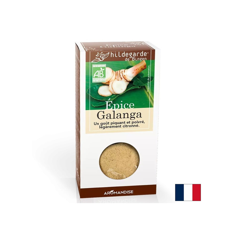 Galangal (ρίζα) - Ασιατικό μπαχαρικό - για πιάτα πουλερικών και θαλασσινών καρυκευμάτων, 35 g, σκόνη