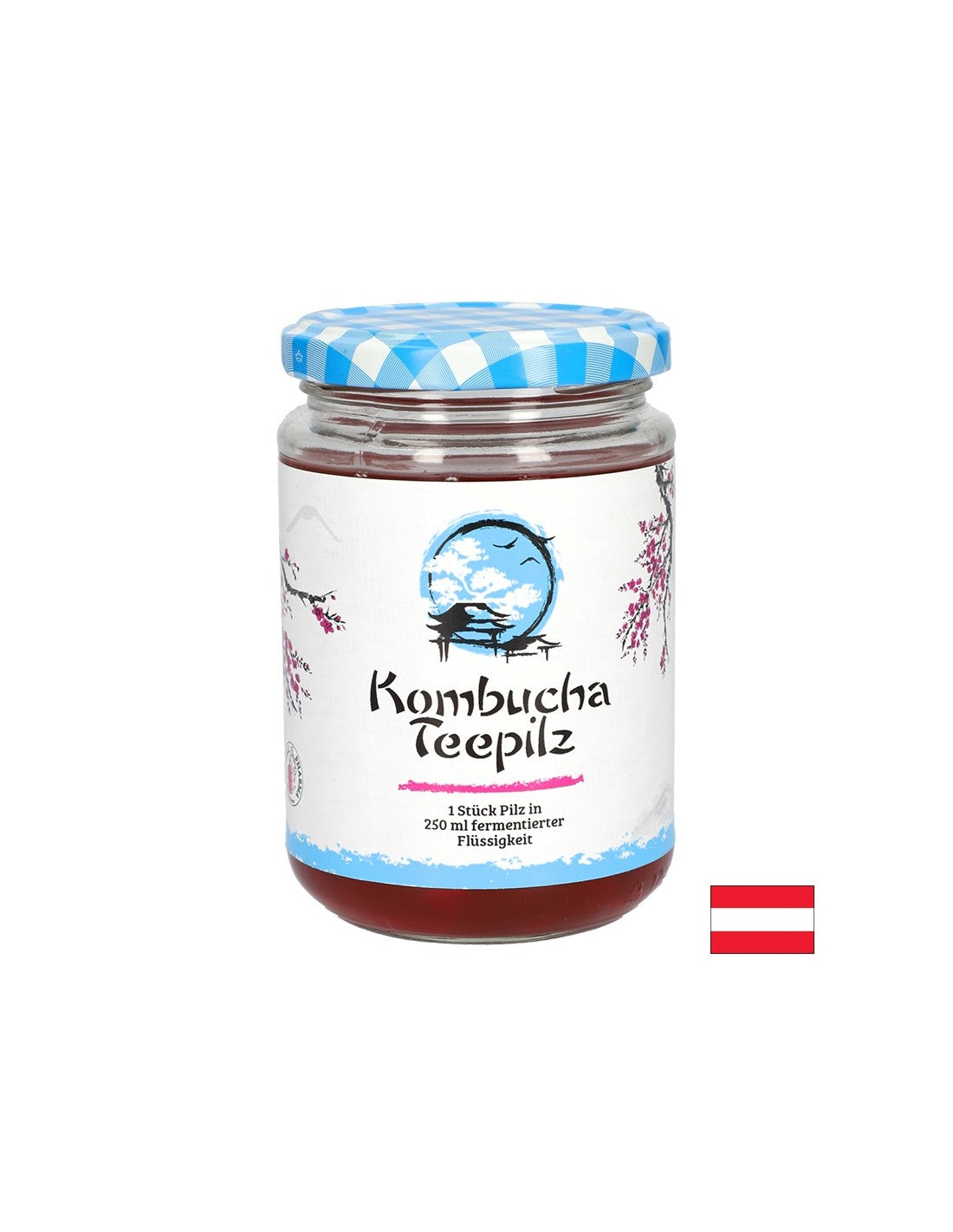 Ενισχύει την ανοσία - σφουγγάρι τσαγιού kombucha με τσάι με ζυμωμένο φρούτο, 200 ml