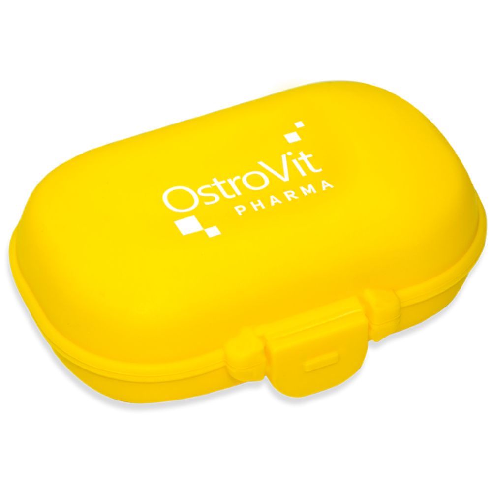 <tc>OstroVit</tc> Χαπιοθήκη/Κουτί για κάψουλες/Κίτρινο