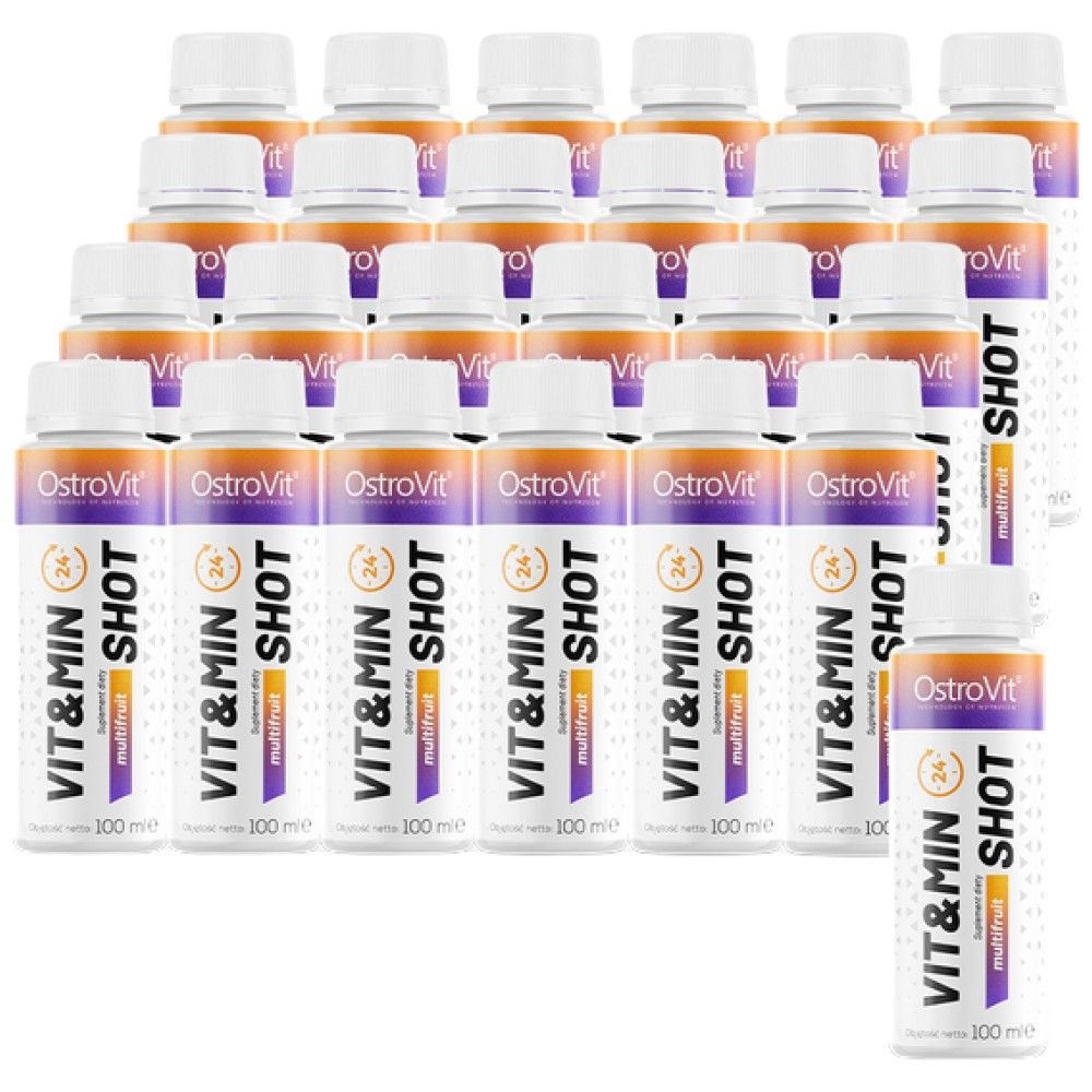 Vit & Min Shot | Multivitamin & Mineral Formula - 25 x 100 Μ.