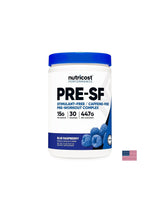 Προ-SF Pre-Workout Complex, 447 g σκόνης, γεύση μπλε βατόμουρου, 30 δόσεις