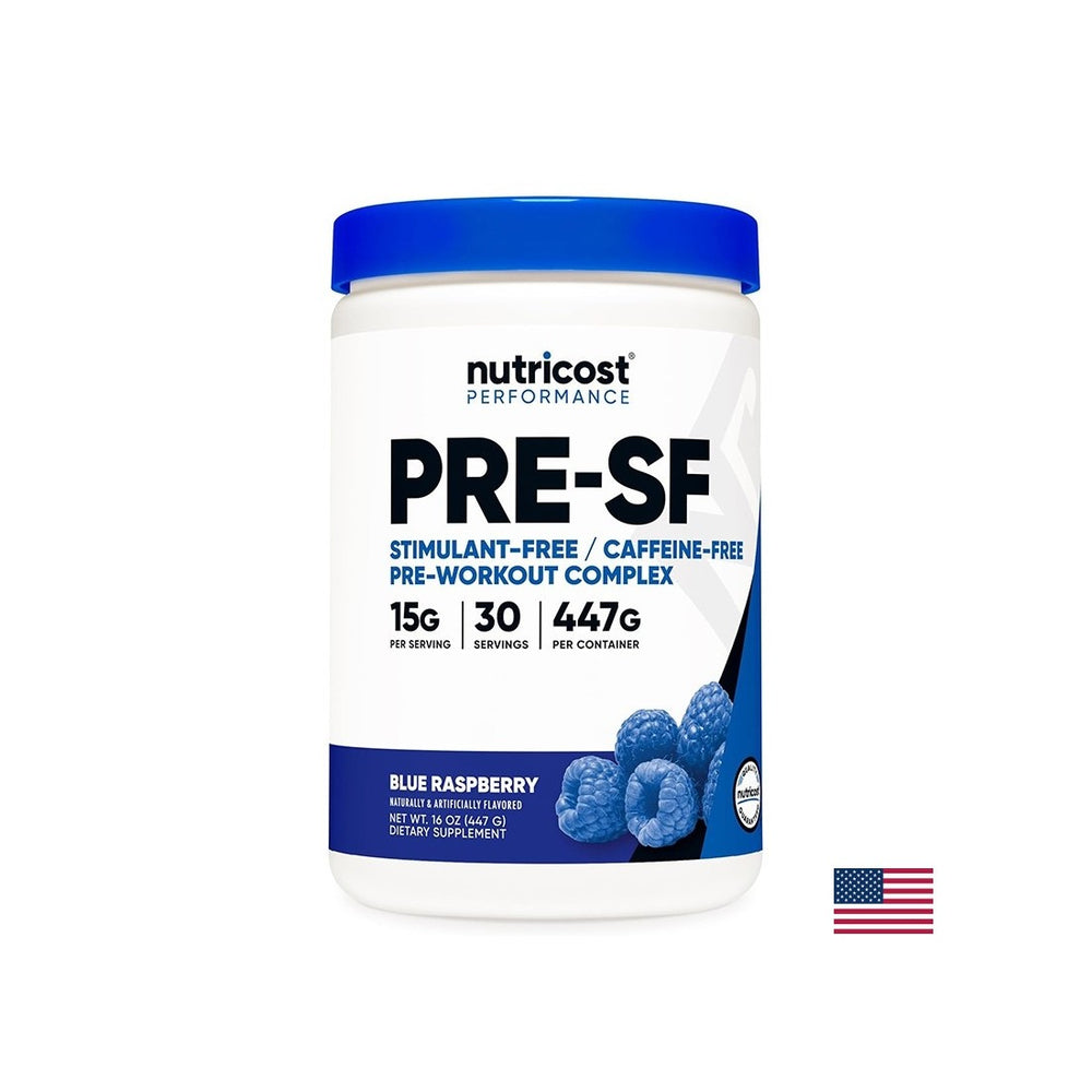 Προ-SF Pre-Workout Complex, 447 g σκόνης, γεύση μπλε βατόμουρου, 30 δόσεις
